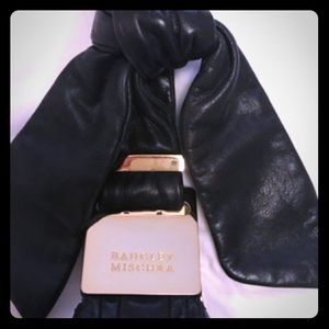 Badgley Mischka Black Leather Hobo Bag !!